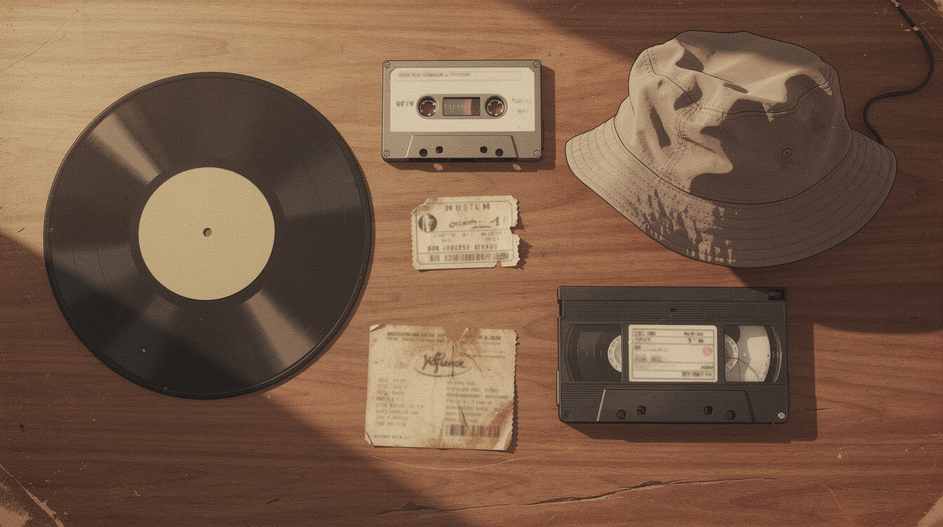 Pharcyde collector vinyl cassette and tour memorabilia