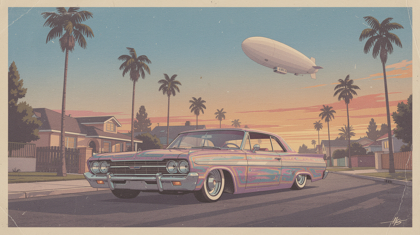 Ice Cube Good Day shirt lowrider and blimp