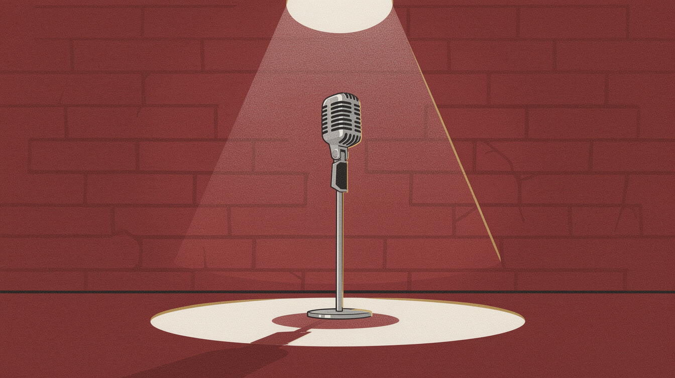Big L albums FAQ microphone spotlight illustration