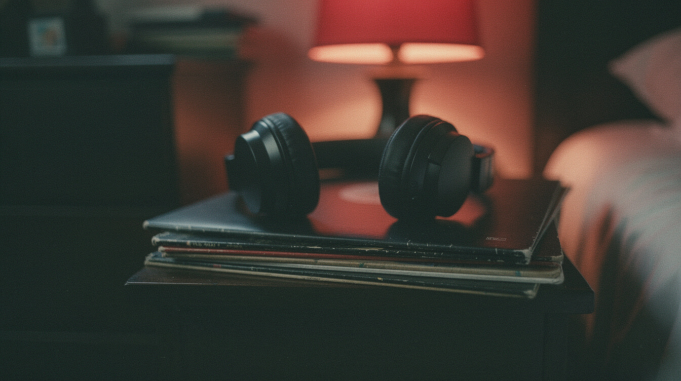 Where to start with DMX albums, headphones on a stack of vinyl